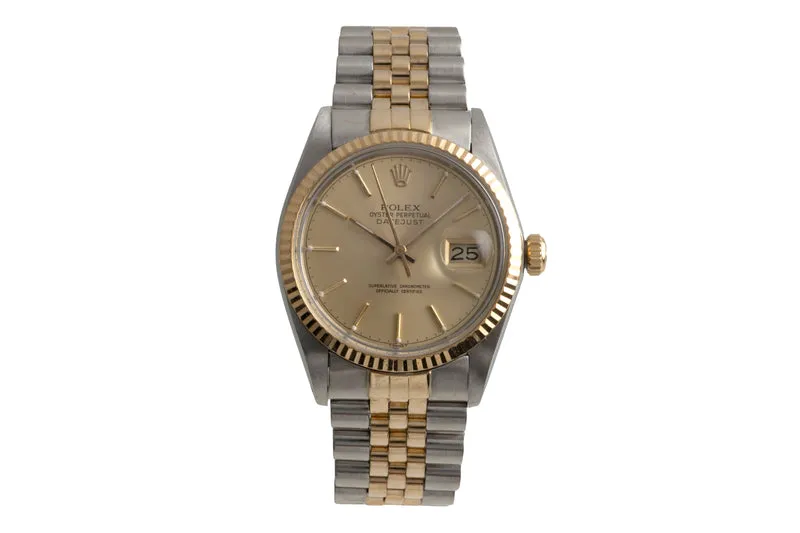 Rolex Datejust steel / gold automatic men's watch 16013 Vintage [2602066]
