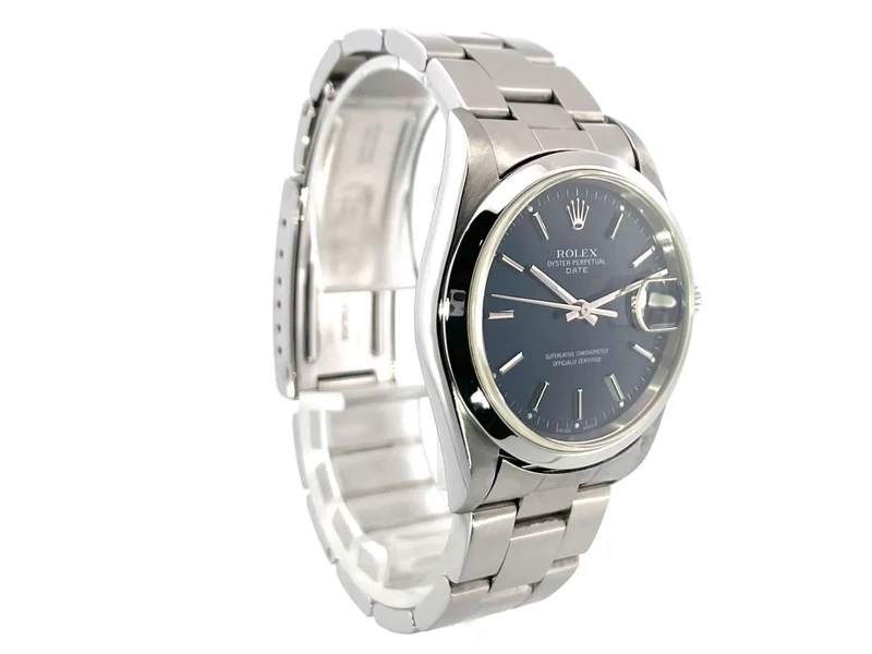 Rolex Oyster Perpetual Date 34 15200 Blau