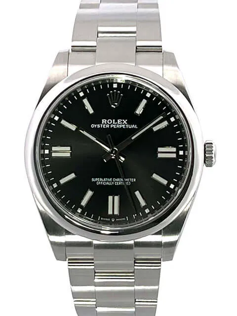 Rolex Oyster Perpetual 41 Ref. 124300 Schwarz aus 2021