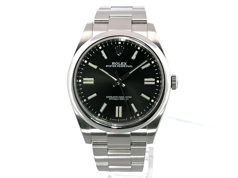 Rolex Oyster Perpetual 41 Ref. 124300 Schwarz aus 2021
