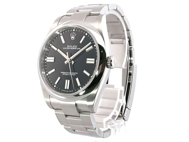 Rolex Oyster Perpetual 41 Ref. 124300 Schwarz aus 2021