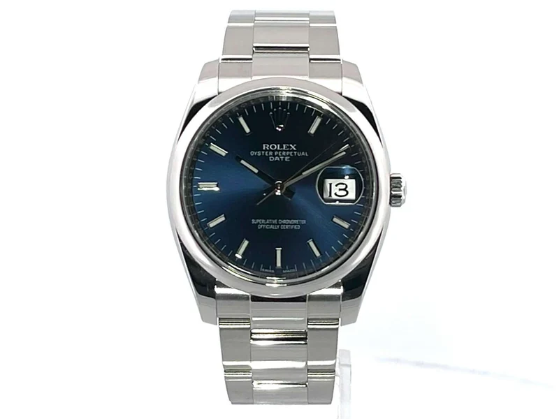 Rolex Oyster Perpetual Date 34 115200 Blau aus 2016 LC100
