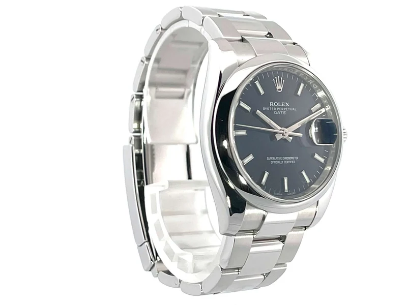 Rolex Oyster Perpetual Date 34 115200 Blau aus 2016 LC100
