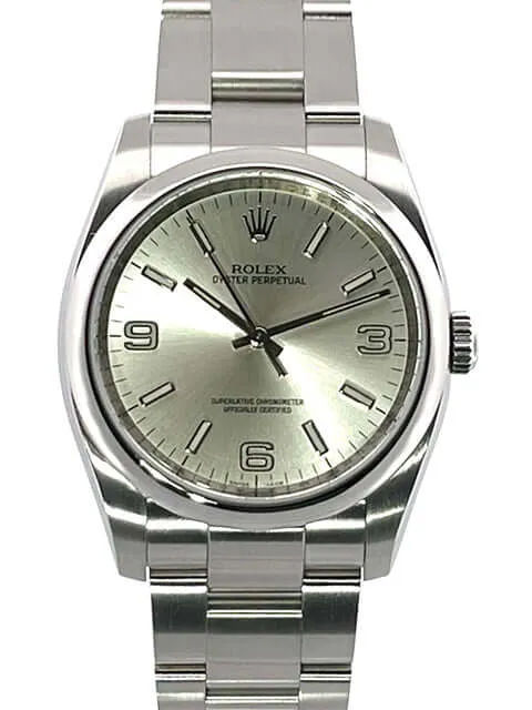 Rolex Oyster Perpetual 36 Ref. 116000 Zifferblatt Silber aus 2008 LC100