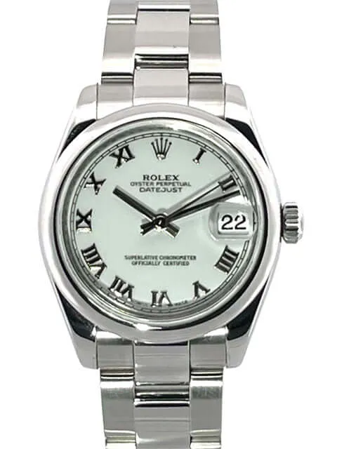 Rolex Oyster Datejust 31 Weiß 178240 LC100 aus 2006 Service 2022