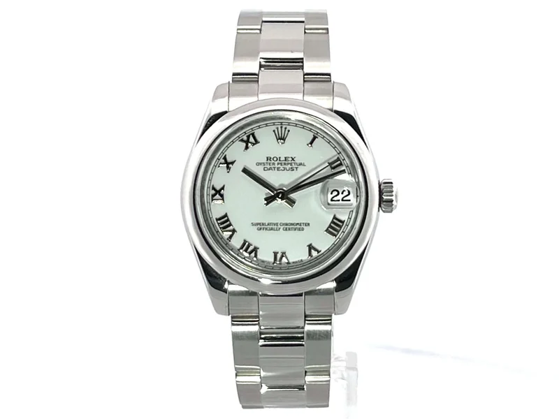 Rolex Oyster Datejust 31 Weiß 178240 LC100 aus 2006 Service 2022