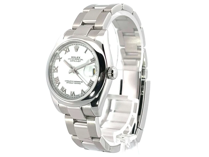 Rolex Oyster Datejust 31 Weiß 178240 LC100 aus 2006 Service 2022