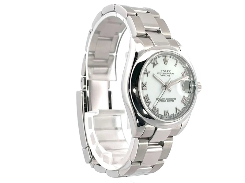Rolex Oyster Datejust 31 Weiß 178240 LC100 aus 2006 Service 2022