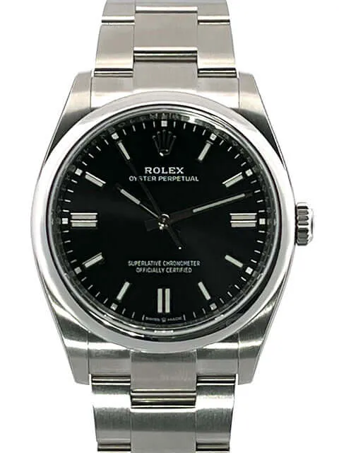 Rolex Oyster Perpetual 36 126000 Schwarz verklebt