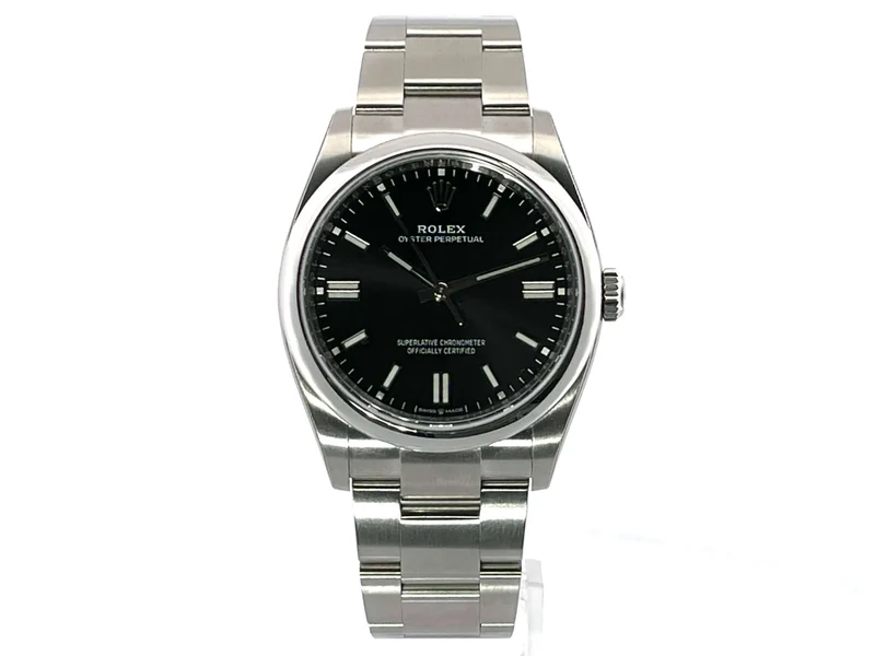 Rolex Oyster Perpetual 36 126000 Schwarz verklebt