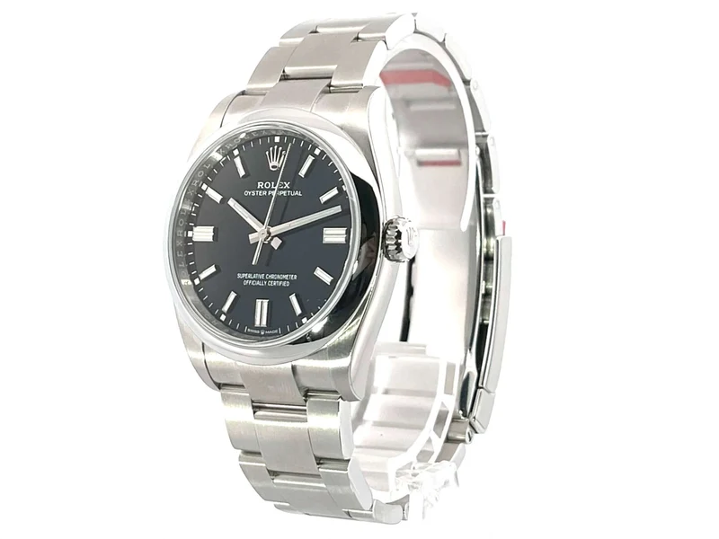 Rolex Oyster Perpetual 36 126000 Schwarz verklebt