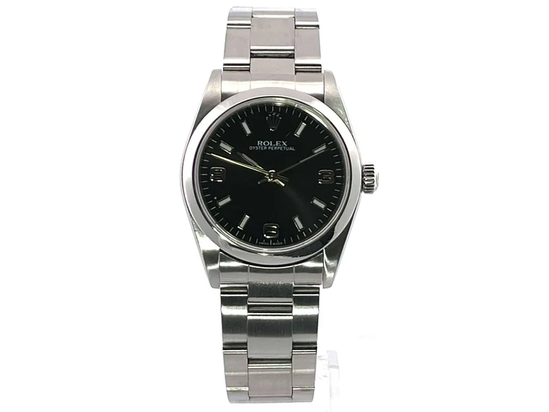 Rolex Oyster Perpetual 31 Ref. 77080 Schwarz 2001 LC100