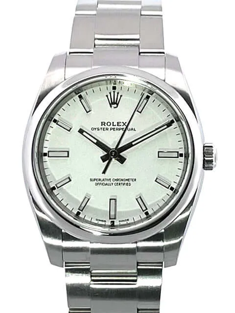 Rolex Oyster Perpetual 34 Ref. 114200 Weiß aus 2020 LC100