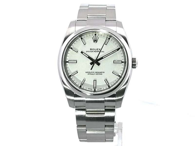 Rolex Oyster Perpetual 34 Ref. 114200 Weiß aus 2020 LC100
