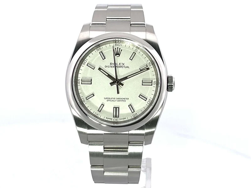 Rolex Oyster Perpetual 36 116000 Weiß aus 2019 LC100