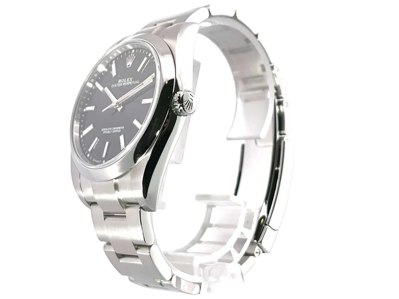 Rolex Oyster Perpetual 39 114300 Schwarz aus 01-2019