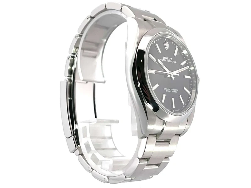 Rolex Oyster Perpetual 39 114300 Schwarz aus 01-2019