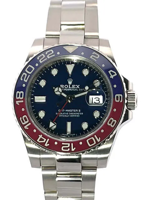 Rolex GMT Master II Weißgold 116719BLRO Blau aus 2018
