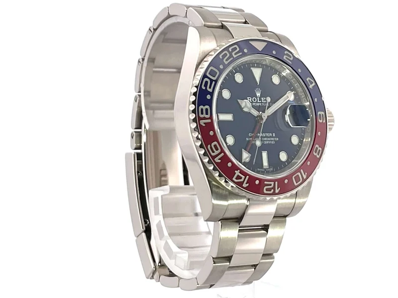 Rolex GMT Master II Weißgold 116719BLRO Blau aus 2018