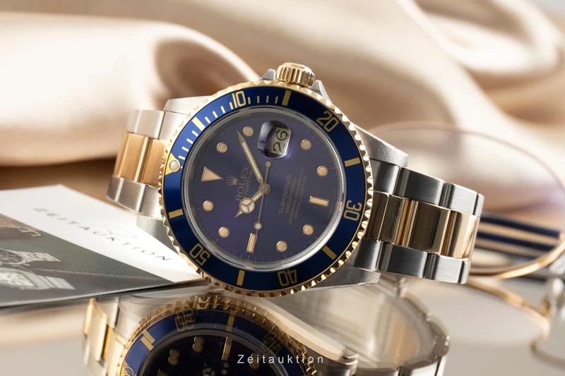 Rolex Submariner steel / gold automatic men's watch 16803 [2602250]