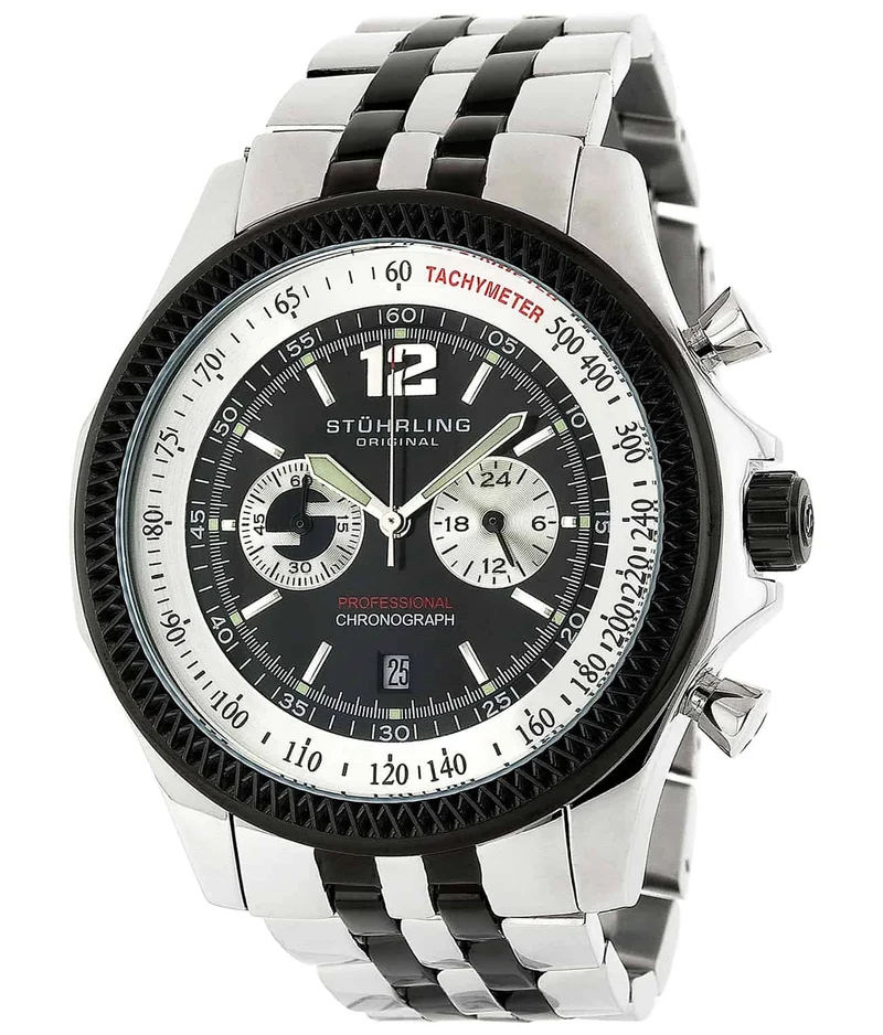 Stührling Targa Elite 176AA Quartz 49mm Chronograph