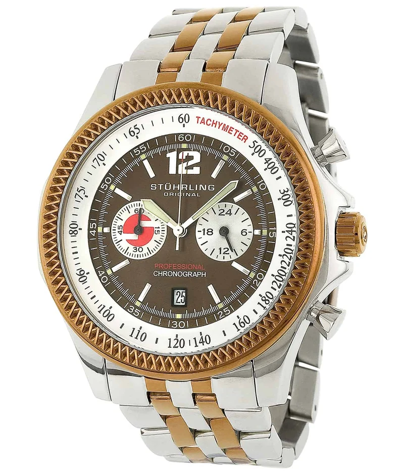 Stührling Targa Elite 176AA Quartz 49mm Chronograph