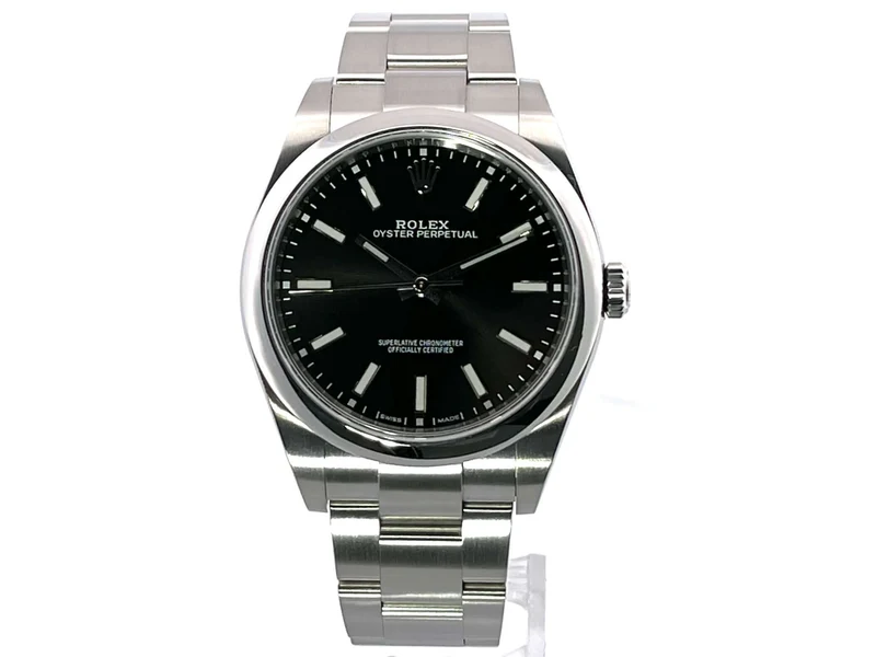 Rolex Oyster Perpetual 39 Schwarz 114300 aus 2019