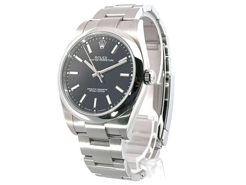 Rolex Oyster Perpetual 39 Schwarz 114300 aus 2019