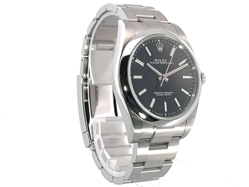 Rolex Oyster Perpetual 39 Schwarz 114300 aus 2019