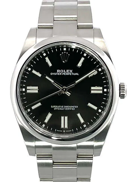 Rolex Oyster Perpetual 41 Ref. 124300 Schwarz aus 2021
