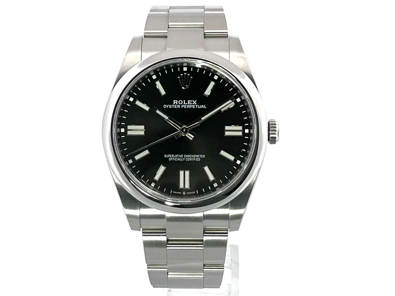 Rolex Oyster Perpetual 41 Ref. 124300 Schwarz aus 2021