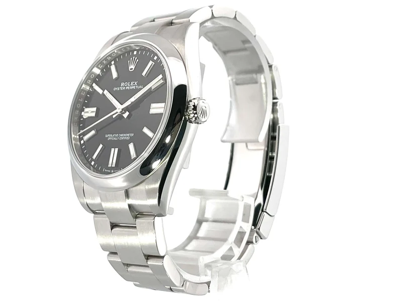 Rolex Oyster Perpetual 41 Ref. 124300 Schwarz aus 2021