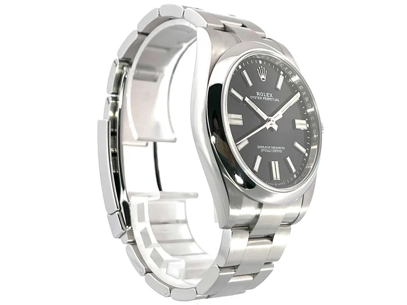 Rolex Oyster Perpetual 41 Ref. 124300 Schwarz aus 2021