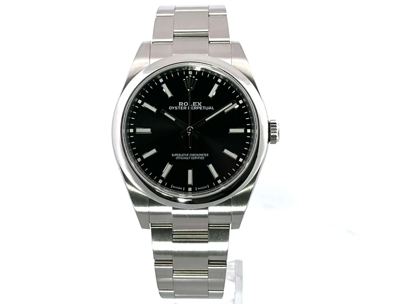 Rolex Oyster Perpetual 39 114300 Schwarz aus 2019