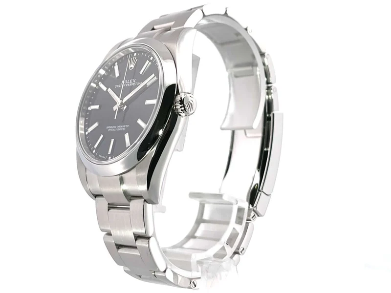 Rolex Oyster Perpetual 39 114300 Schwarz aus 2019