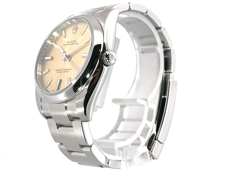 Rolex Oyster Perpetual 34 Ref. 114200 White Grape aus 2017