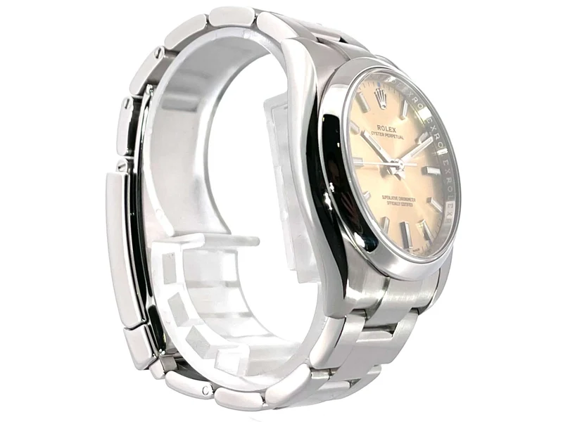 Rolex Oyster Perpetual 34 Ref. 114200 White Grape aus 2017