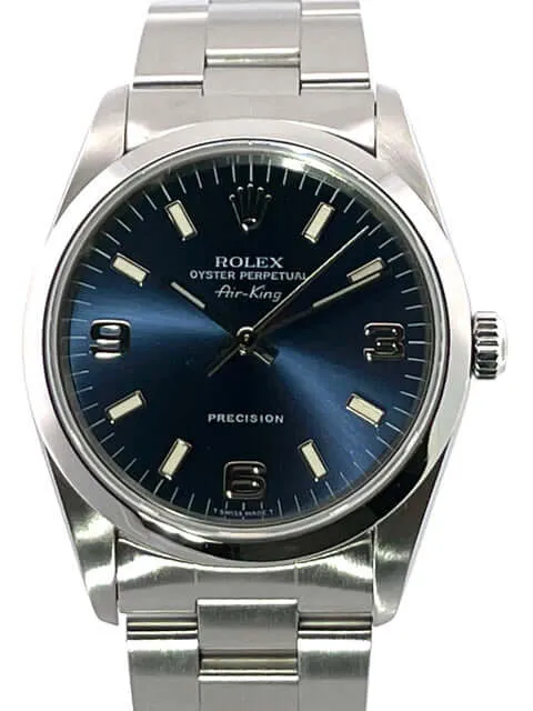 Rolex Oyster Air-King 34 14000 Blau U-Serial aus 1998
