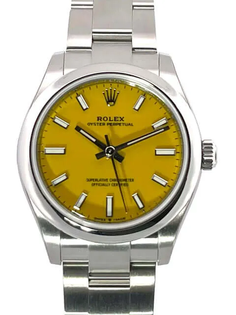 Rolex Oyster Perpetual 31 Ref. 277200 Gelb verklebt 2021