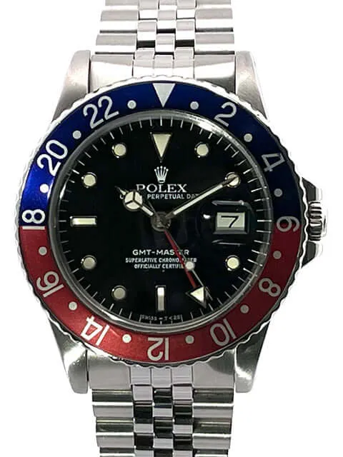 Rolex GMT Master Ref. 16750 Pepsi aus 1984 LC100