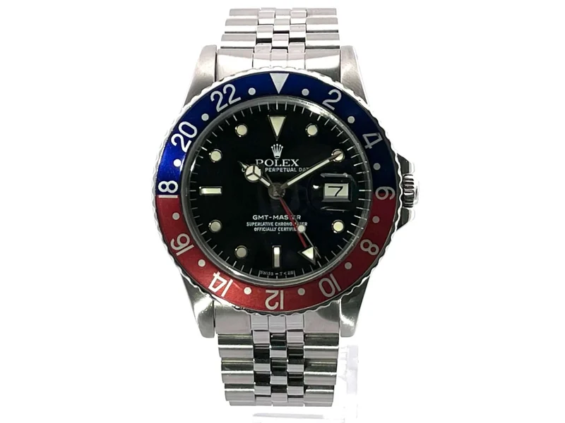 Rolex GMT Master Ref. 16750 Pepsi aus 1984 LC100
