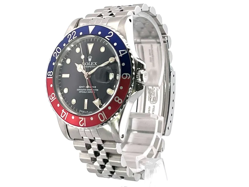Rolex GMT Master Ref. 16750 Pepsi aus 1984 LC100