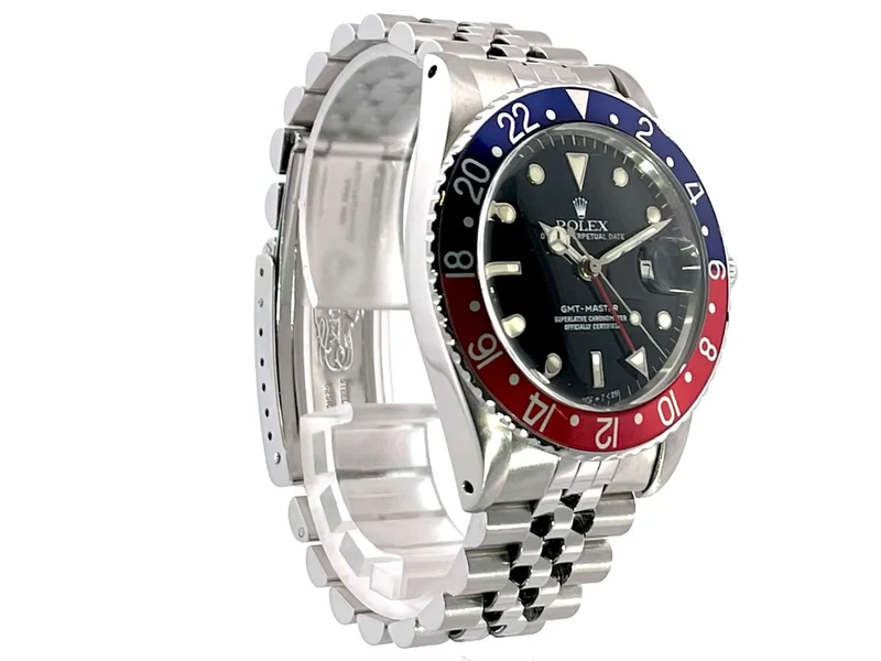 Rolex GMT Master Ref. 16750 Pepsi aus 1984 LC100