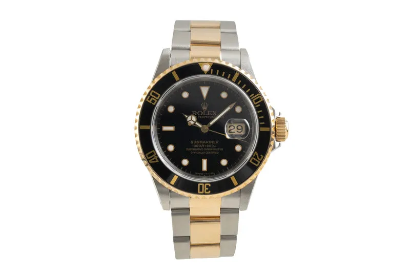 Rolex Submariner steel / gold automatic men's watch 16613 [2602251]