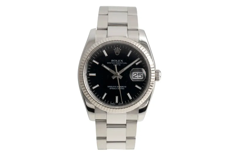 Rolex Datejust steel / white gold automatic men's watch 115234 [2602253]
