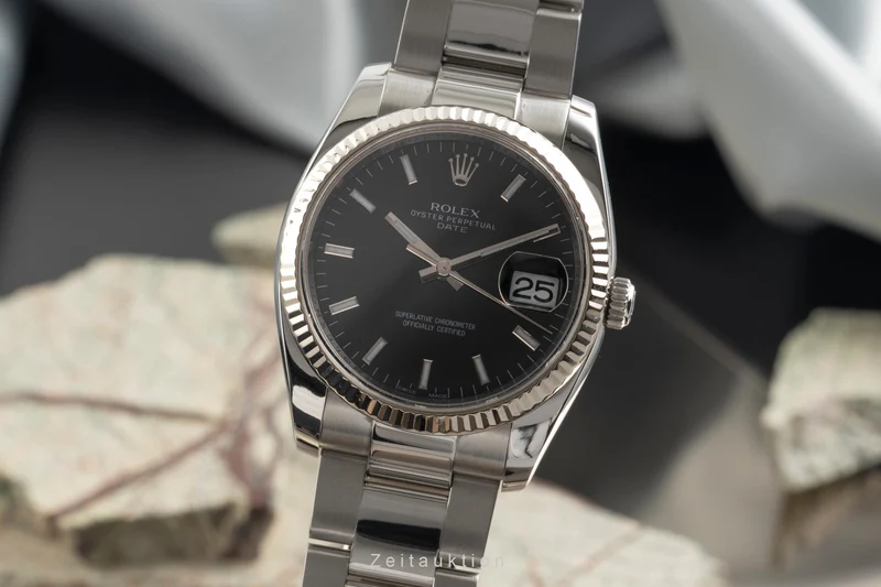 Rolex Datejust steel / white gold automatic men's watch 115234 [2602253]