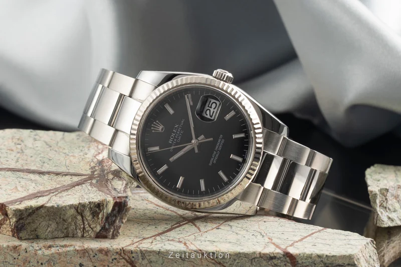 Rolex Datejust steel / white gold automatic men's watch 115234 [2602253]