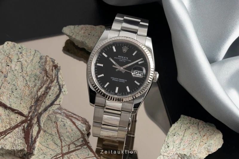Rolex Datejust steel / white gold automatic men's watch 115234 [2602253]