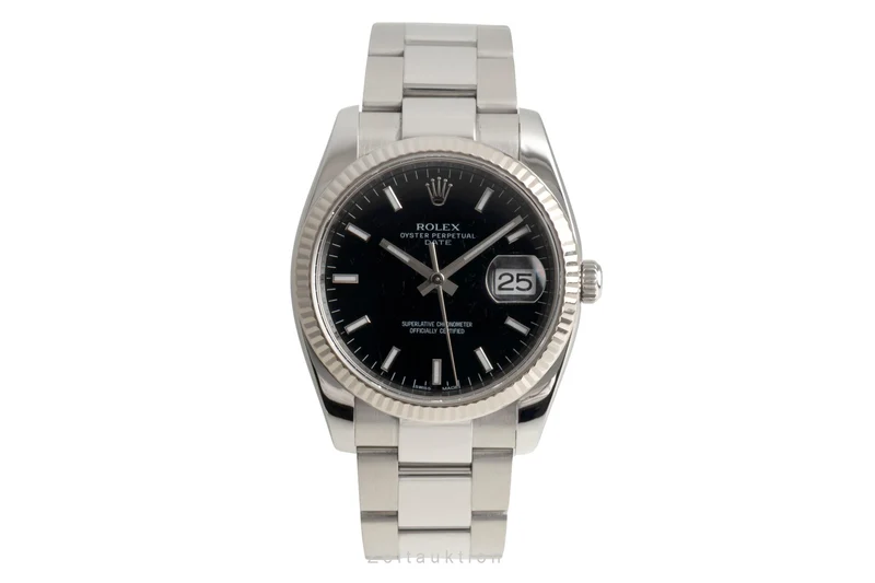 Rolex Datejust steel / white gold automatic men's watch 115234 [2602253]