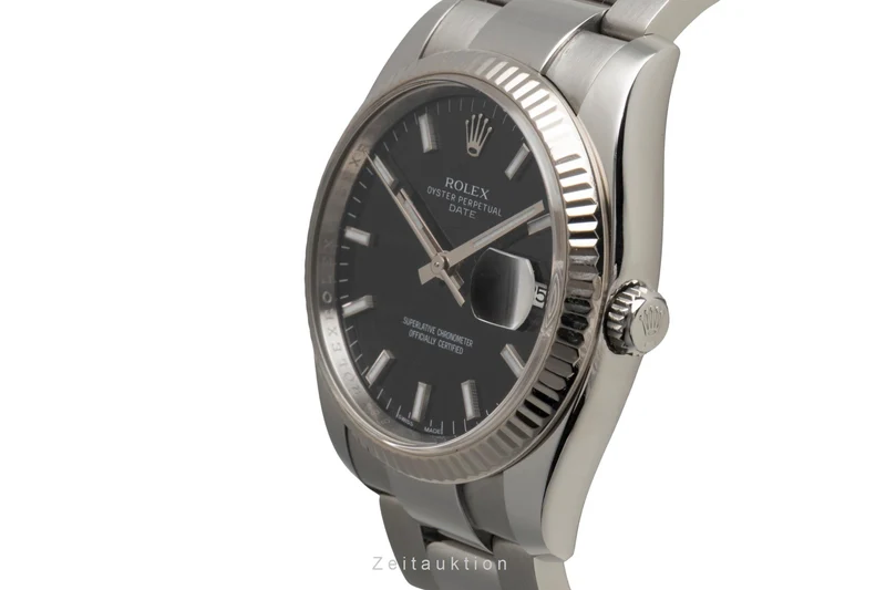 Rolex Datejust steel / white gold automatic men's watch 115234 [2602253]